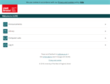 Tablet Screenshot of m.uwe.ac.uk