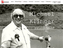 Tablet Screenshot of michaelklingerpapers.uwe.ac.uk